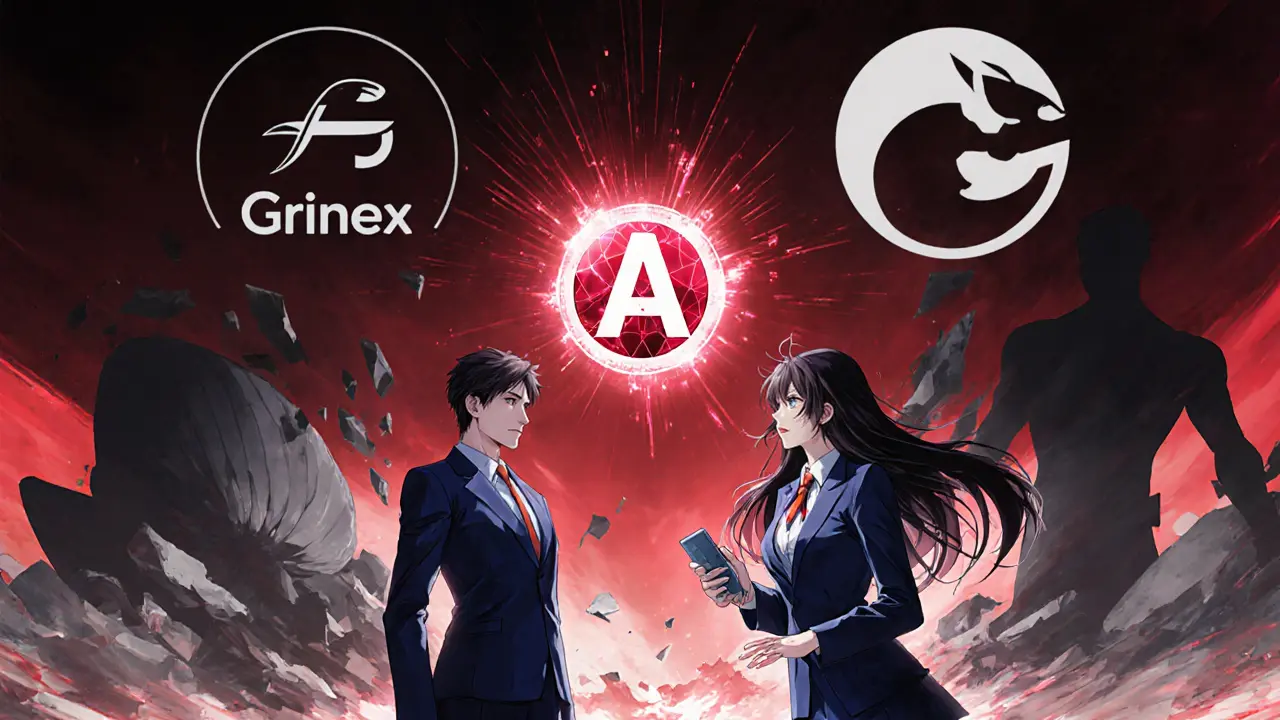 Shoujo manga depiction of regulators confronting the crypto evasion network.