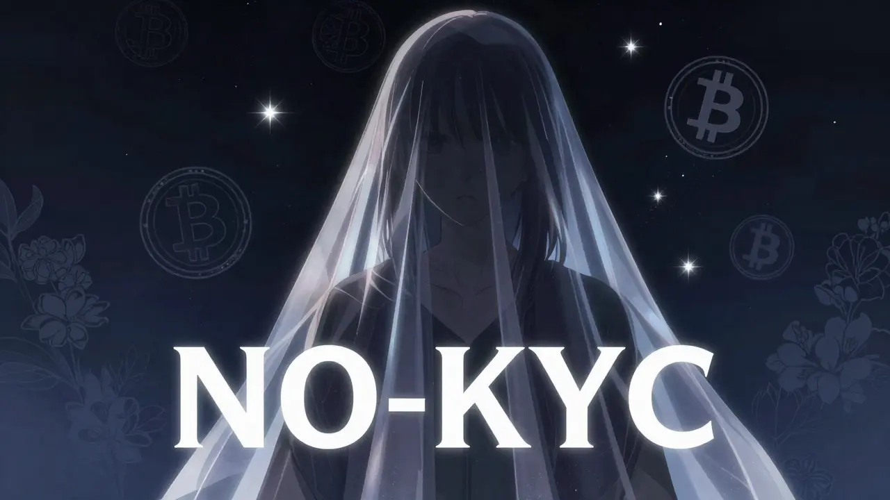 Cloaked figure behind a veil representing privacy