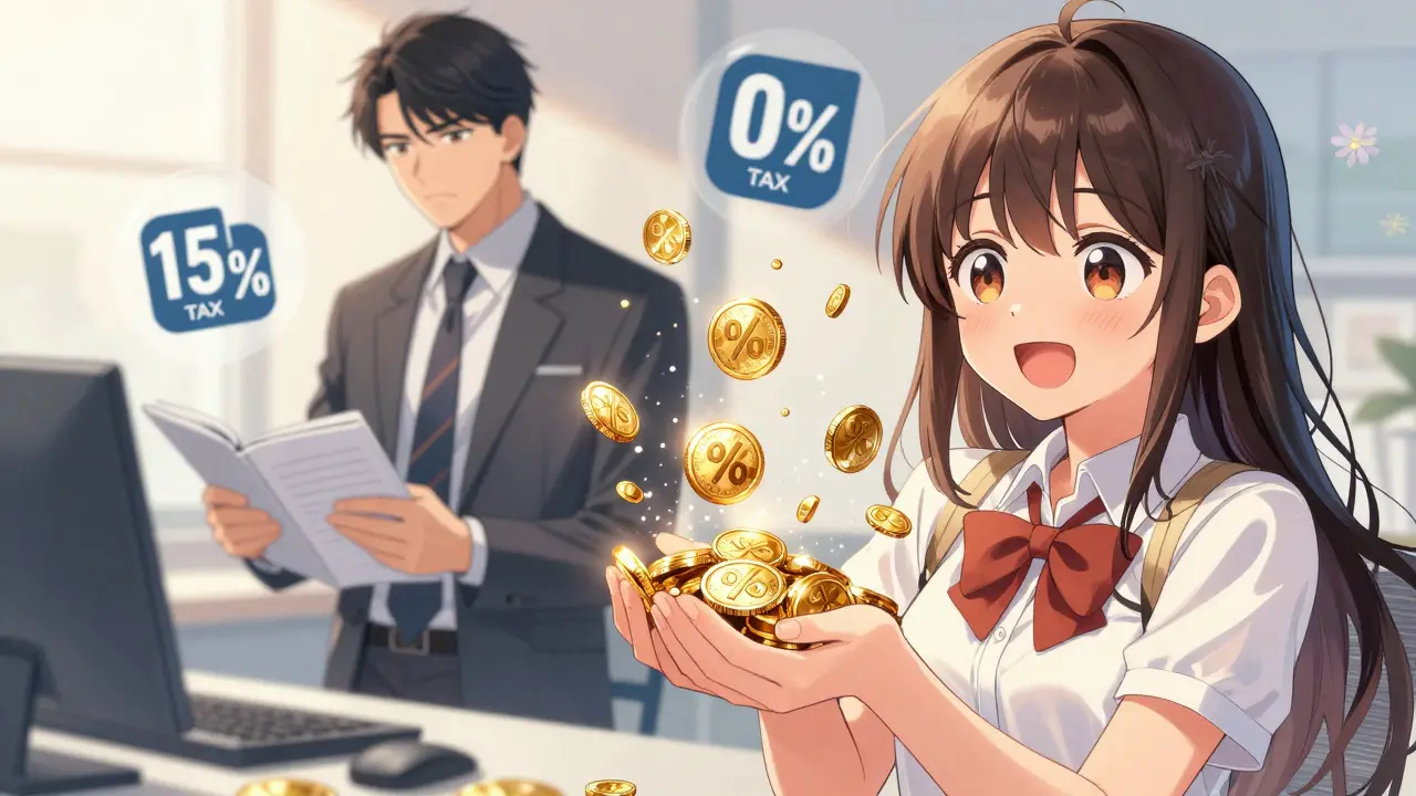 Shoujo manga showing crypto tax benefits and corporate duties