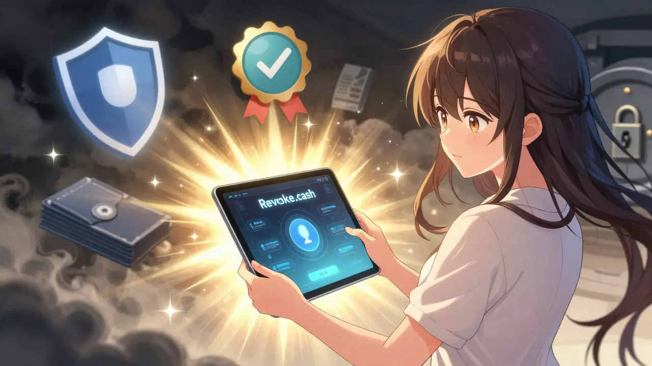User securely revoking approvals and protecting crypto assets