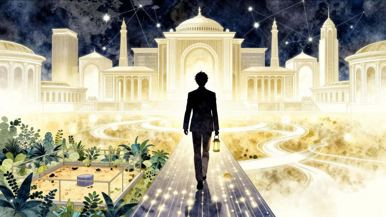 Anime artist depiction of moving from sandbox testing to permanent laws