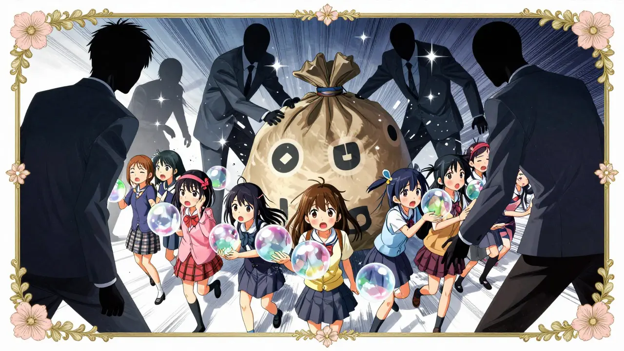 Insiders dumping tokens on investors in dramatic shoujo style